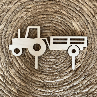 Zápich do dortu - Traktor s vlečkou