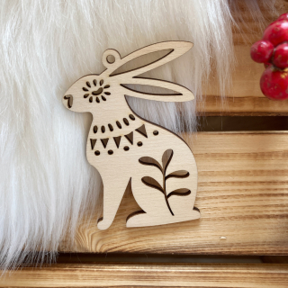 Vánoční ozdoba na stromeček - Zajíc