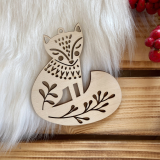 Vánoční ozdoba na stromeček - Liška