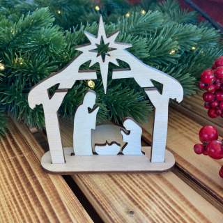 Vánoční Betlém na LED svíčku