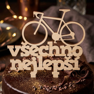Zápich do dortu pro cyklistu