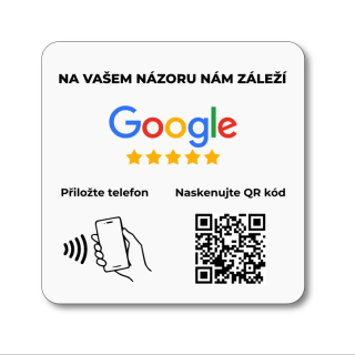 NFC / QR destička pro Google recenze