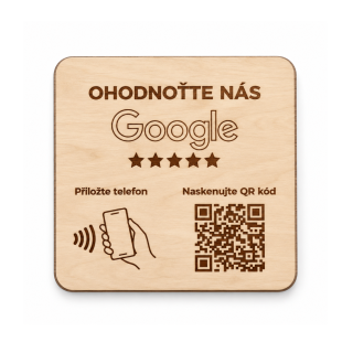NFC / QR destička pro Google recenze