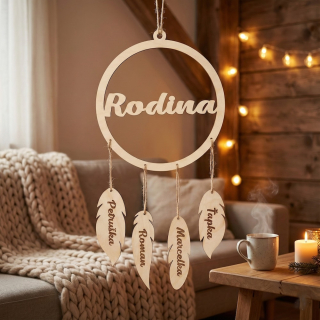 Dřevěný lapač snů - Rodina
