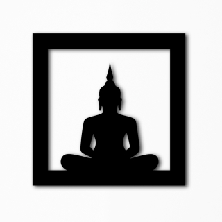 Dřevěný obrázek - Buddha