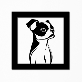 Dřevěný obrázek - Pes