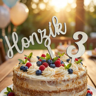 Zápich do dortu se jménem a rokem