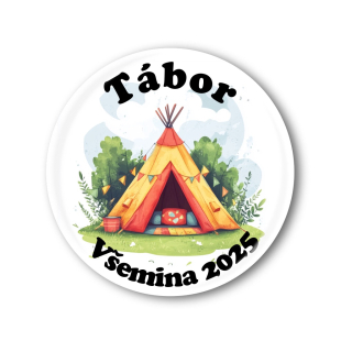 Připínací placka na tábor