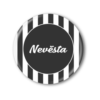 Připínací placka na rozlučku se svobodou