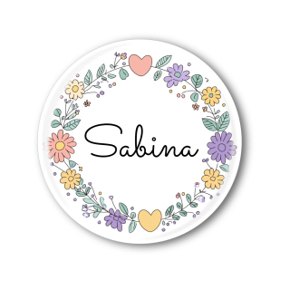 Připínací placka se jménem na přání