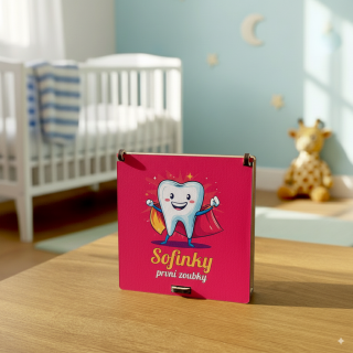 Dřevěná krabička na první zoubky