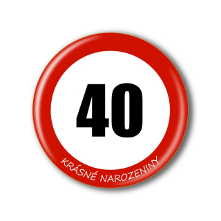 Narozeninová placka nebo magnetka