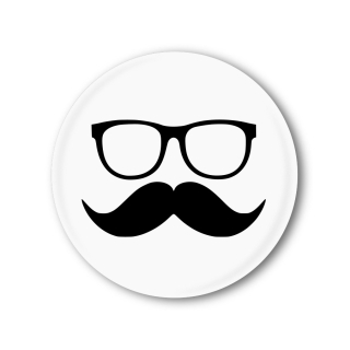 Movember placka nebo magnetka