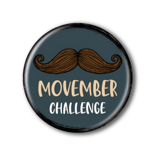 Movember placka nebo magnetka
