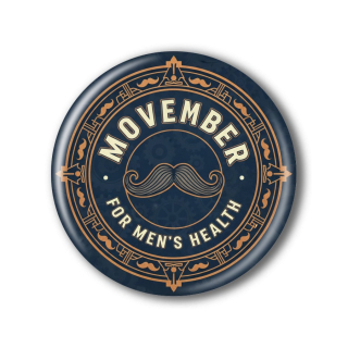 Movember placka nebo magnetka