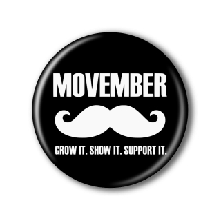 Movember placka nebo magnetka