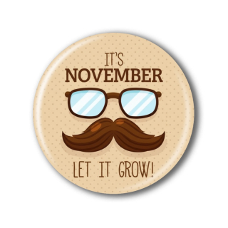 Movember placka nebo magnetka