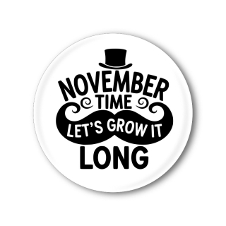 Movember placka nebo magnetka