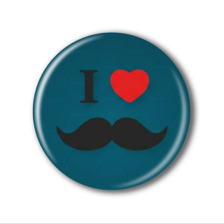 Movember placka nebo magnetka