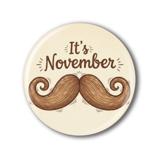 Movember placka nebo magnetka