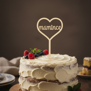 Zápich do dortu srdce - mamince