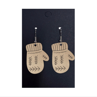 Vánoční náušnice - Rukavice