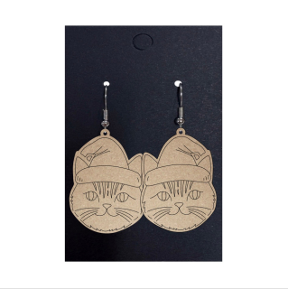 Vánoční náušnice - Kočky