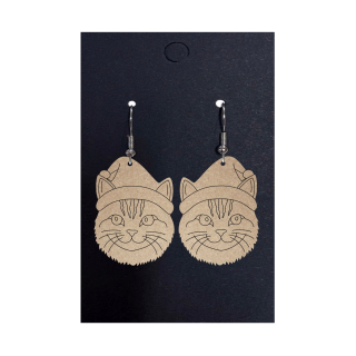 Vánoční náušnice - Kočky