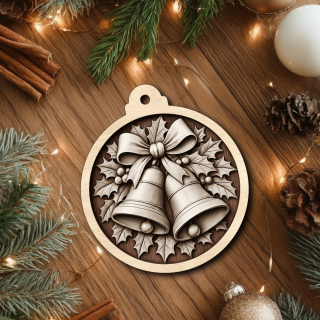 Dřevěná vánoční ozdoba