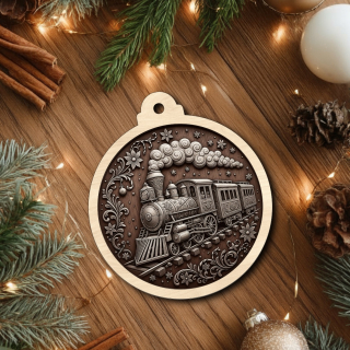 Dřevěná vánoční ozdoba