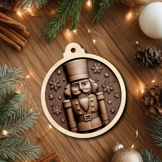 Dřevěná vánoční ozdoba