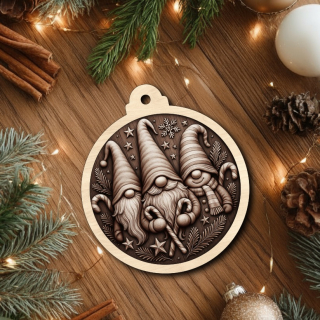 Dřevěná vánoční ozdoba