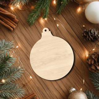 Dřevěná vánoční ozdoba k dotvoření