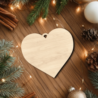 Dřevěná vánoční ozdoba k dotvoření