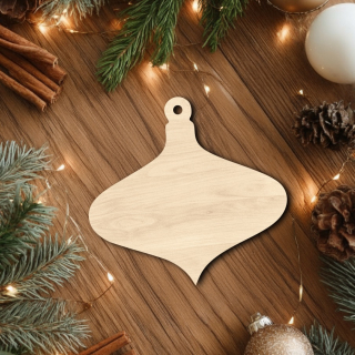 Dřevěná vánoční ozdoba k dotvoření