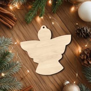 Dřevěná vánoční ozdoba k dotvoření