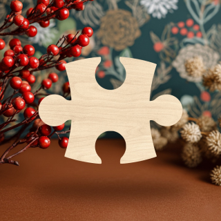 Dřevěný výřez pro tvoření - Puzzle