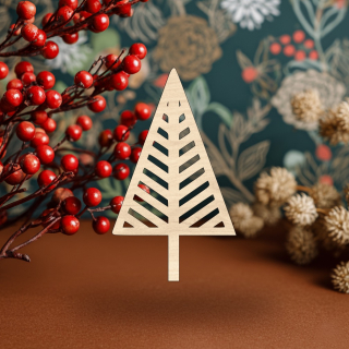 Dřevěný výřez pro tvoření - Stromeček