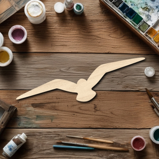 Dřevěný výřez pro tvoření - Pták