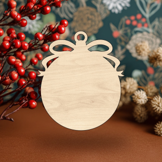 Dřevěný výřez pro tvoření - Baňka