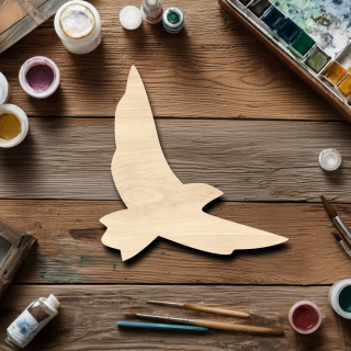 Dřevěný výřez pro tvoření - Pták