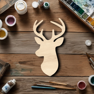 Dřevěný výřez pro tvoření - Jelen