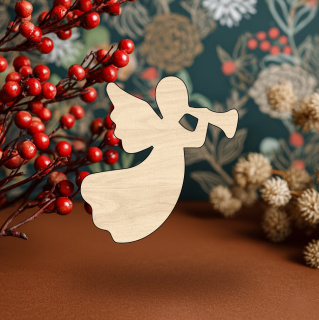 Dřevěný výřez pro tvoření - Anděl