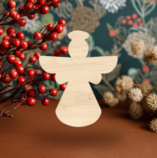 Dřevěný výřez pro tvoření - Anděl