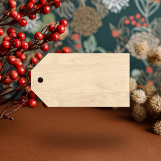 Dřevěné jmenovky na dárky