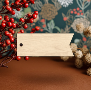 Dřevěné jmenovky na dárky