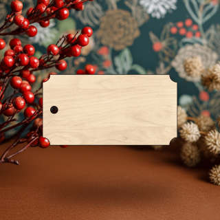 Dřevěné jmenovky na dárky