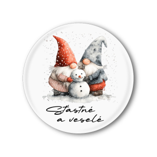 Vánoční placka se skřítkem