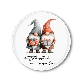 Vánoční placka se skřítkem