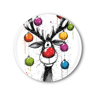 Vánoční placka nebo magnetka